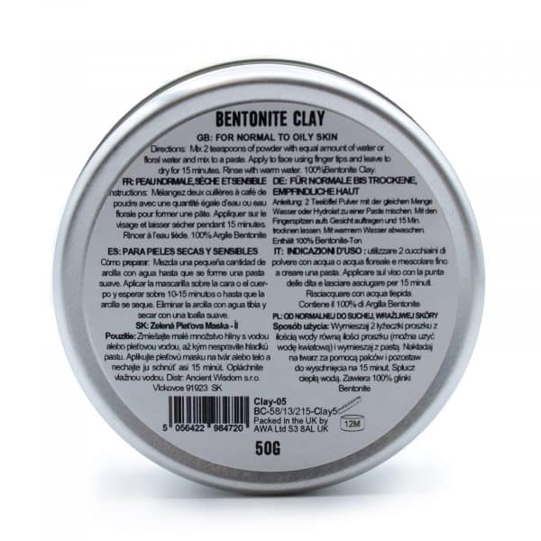 Bentonite Clay Label