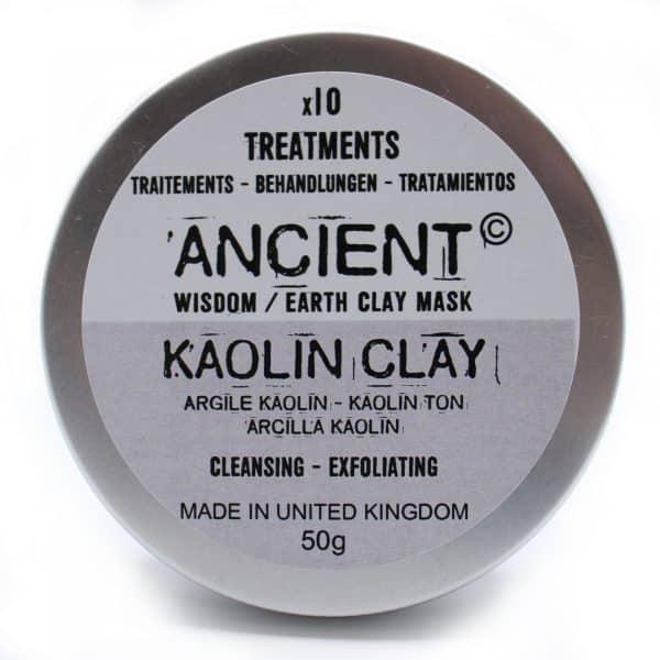 White Kaolin Clay Lid 50g