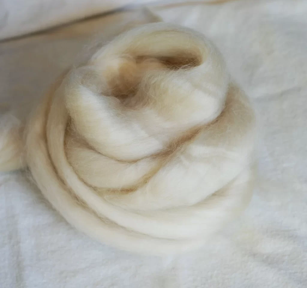 Baby Camel Silk Roving