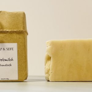 Donkey Milk Artisan Olive Oil Soap with packaging